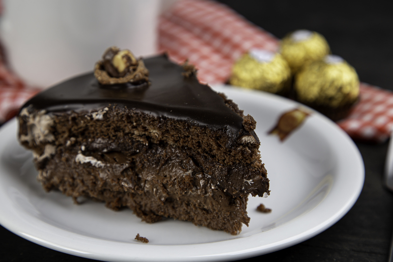 Bolo Ferrero Rocher e Nuttela