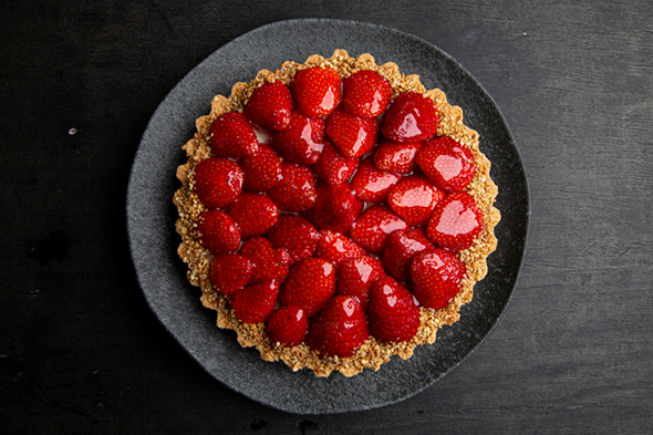 Torta Massa Podre Morango 